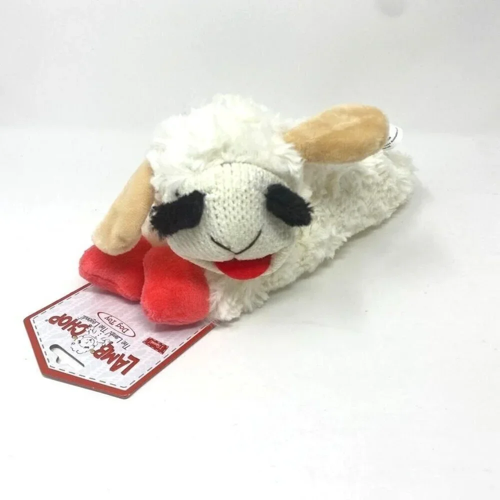 Multipet Lamb Chop Dog Toy Squeaker Plush 10.5